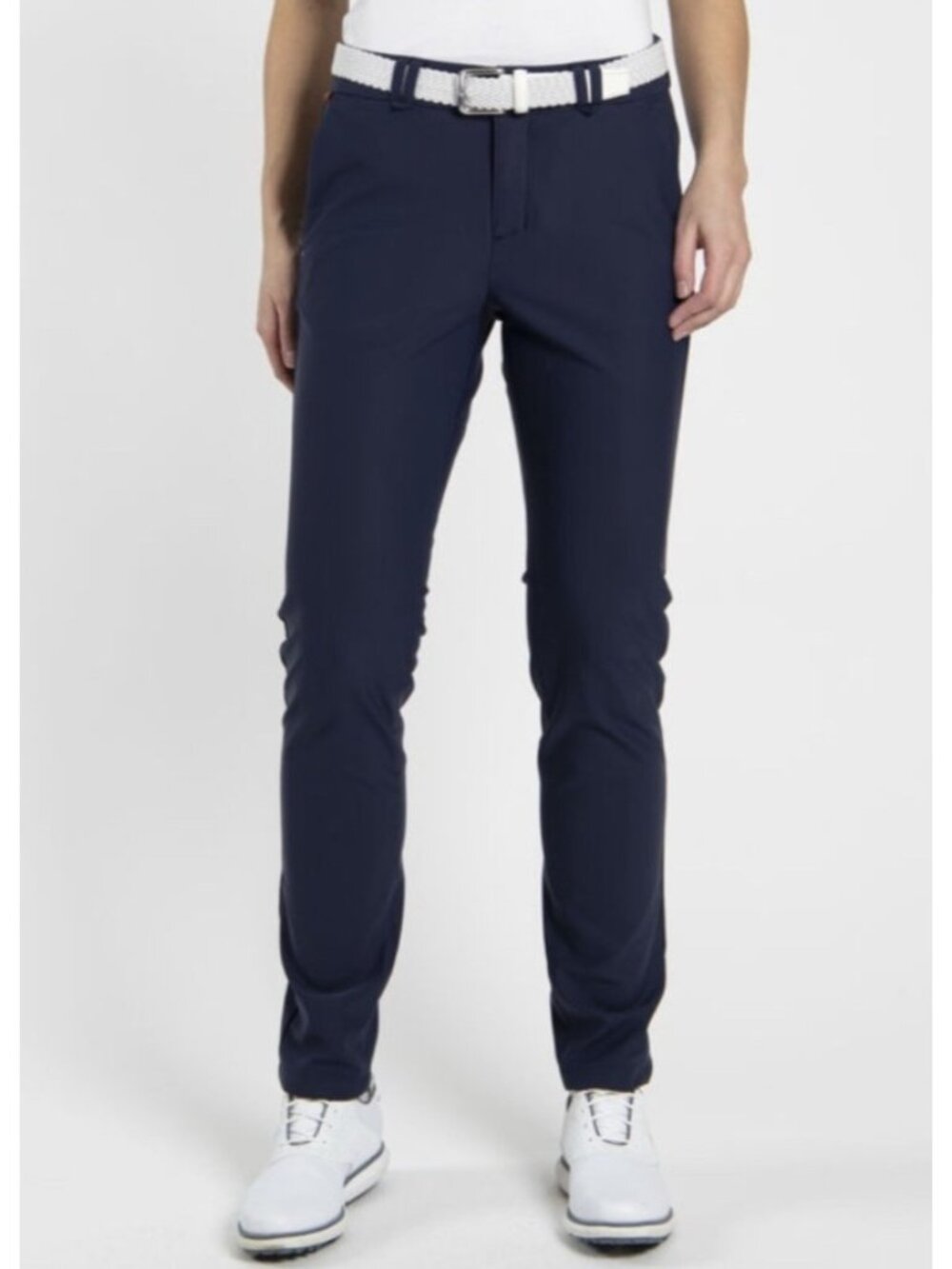 NEW Kjus Softshell Ikala 5 Pocket Slim Pants Navy Water-Repellent Golf